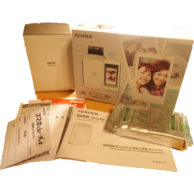 富士フイルム(フジフイルム)の「スマホ de チェキ」instax SHARE グレー スマホ/家電/カメラのスマートフォン/携帯電話(その他)の商品写真