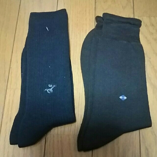 男性用靴下 黒&茶色 Mサイズ(ソックス)