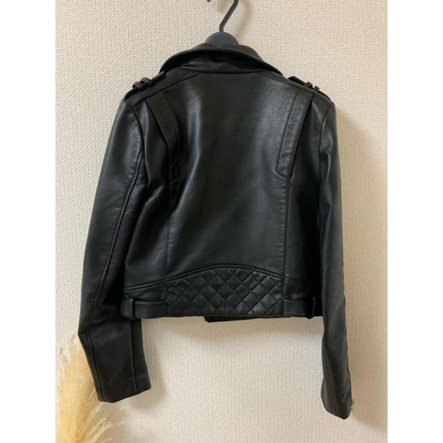 ZARA ザラ　フェイクレザー　ライダースジャケット　ブラック　M