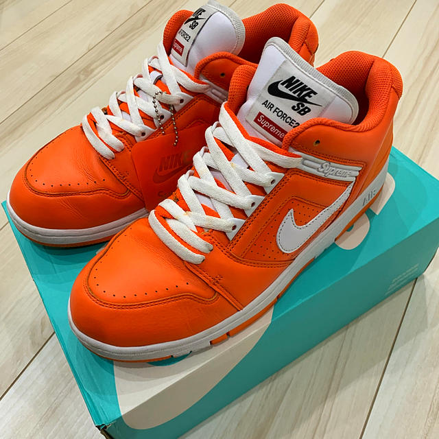 supreme nike airforce2 17aw 28靴/シューズ