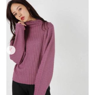 マウジー(moussy)の【期間限定値下げ中】マウジー♡パープルニット(ニット/セーター)