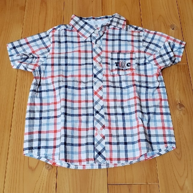 Tartine et Chocolat(タルティーヌ エ ショコラ)の76.半袖シャツ　100 キッズ/ベビー/マタニティのキッズ服男の子用(90cm~)(Tシャツ/カットソー)の商品写真