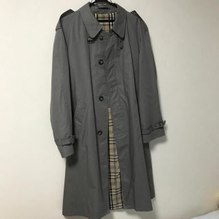 バーバリー(BURBERRY)の青 チェック トレンチコート(トレンチコート)