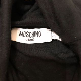 モスキーノ(MOSCHINO)のモスキーノ ハイネックカットソー ブラック タートルネック(カットソー(長袖/七分))