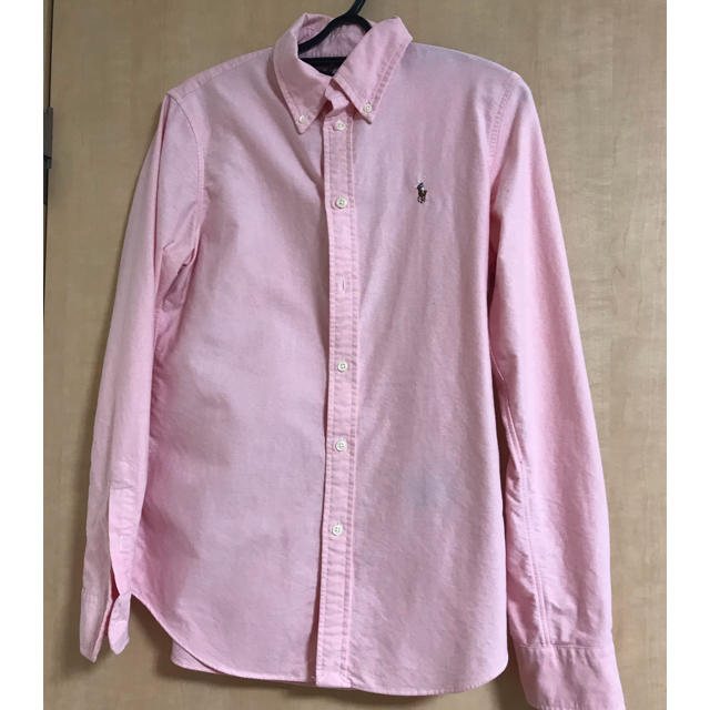 POLO RALPH LAUREN(ポロラルフローレン)のラルフローレン  ピンク　シャツ　S レディースのトップス(シャツ/ブラウス(長袖/七分))の商品写真