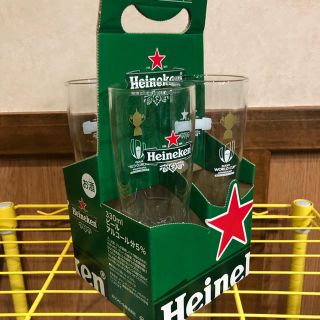 キリン(キリン)のハイネケン ビールグラス ビアグラス ラグビーワールドカップ(ノベルティグッズ)