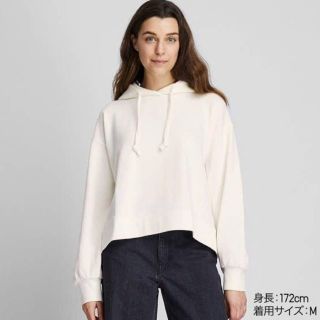 ユニクロ(UNIQLO)の【11/20まで】スウェットクロップドプルパーカー(パーカー)