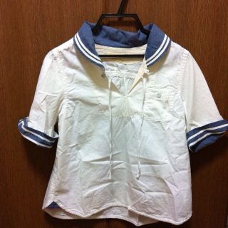 ダブルクローゼット(w closet)のw closet セーラーカットソー(カットソー(半袖/袖なし))