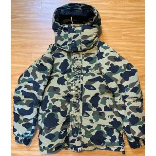 アベイシングエイプ(A BATHING APE)のM 迷彩 1st カモ ダウンジャケット スノボジャケット BAPE NIGO(ダウンジャケット)