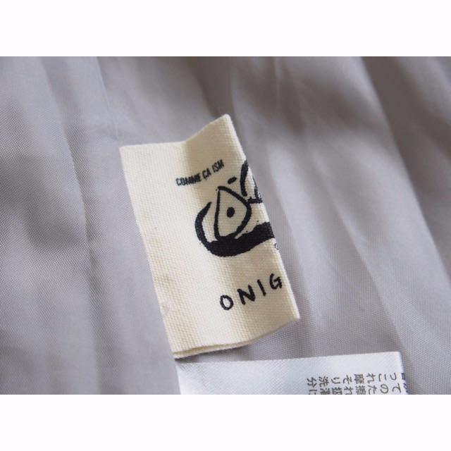 COMME CA ISM(コムサイズム)のONIGIRI オニギリ コットンリネンウールフロント釦フレアスカート レディースのスカート(ロングスカート)の商品写真
