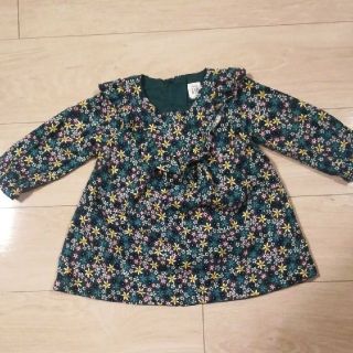 ベビーギャップ(babyGAP)のbabyGAP 花柄ワンピース 80(ワンピース)