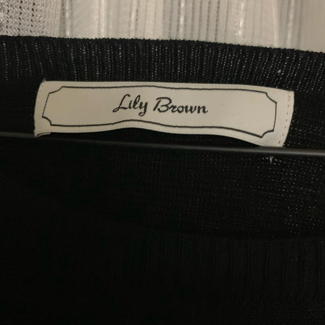 Lily Brown(リリーブラウン)のリリーブラウン　ワンピース　黒 レディースのワンピース(ひざ丈ワンピース)の商品写真