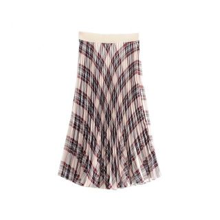 ザラ(ZARA)の741★秋冬 チェック プリーツ スカート  (ひざ丈スカート)