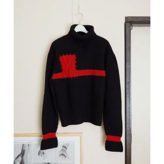 ジョンローレンスサリバン(JOHN LAWRENCE SULLIVAN)のkudos TOMORROW'S KIDS SWEATER BLACK(ニット/セーター)