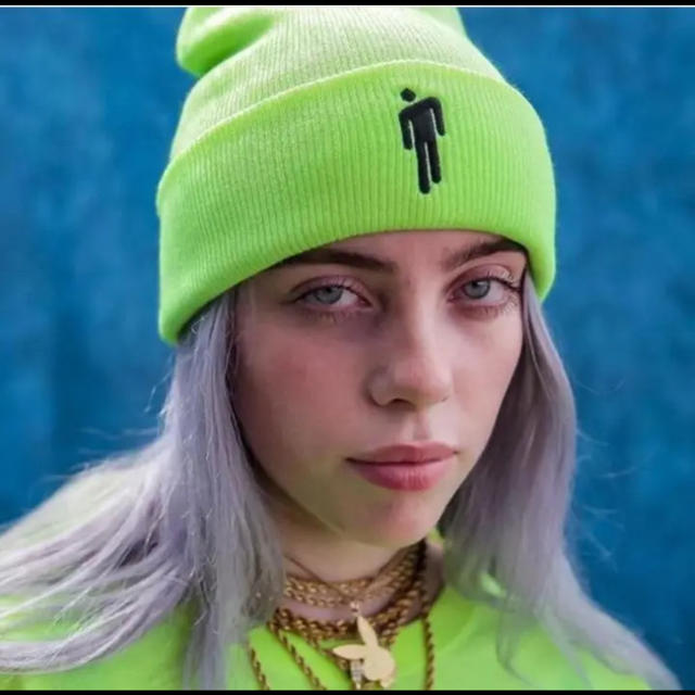 ビリーアイリッシュ ニット帽 billie eilish の通販 by れい's ビリーアイリッシュ ニット帽 billie eilish の通販 by れい's