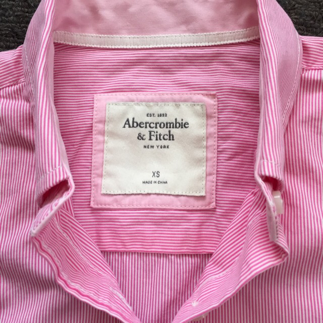 Abercrombie&Fitch(アバクロンビーアンドフィッチ)のアバクロ♡ストライプボタンダウンのシャツ レディースのトップス(シャツ/ブラウス(長袖/七分))の商品写真