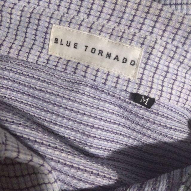 TORNADO MART(トルネードマート)の【ブルートルネード】チェック カット地 シャツ ストレッチ Yシャツ カッター メンズのトップス(シャツ)の商品写真