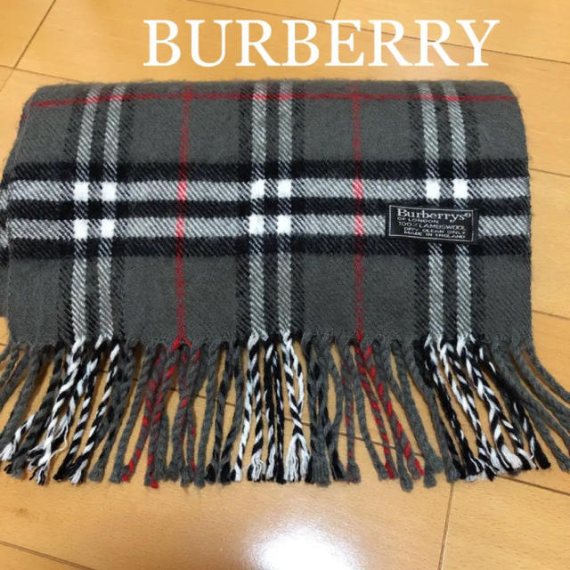 Burberry バーバリー マフラー グレー チェック 人気 Burberry 通学 本物 Jkの通販 By Mikumo S Shop バーバリーならラクマ