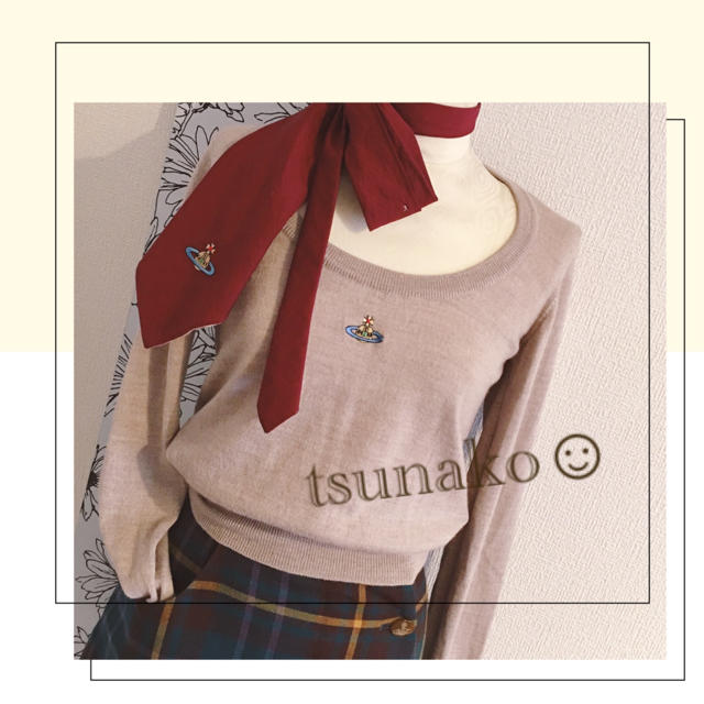 Vivienne Westwood(ヴィヴィアンウエストウッド)の【値下げしました】vivienne westwood♡オーブ刺繍ニット レディースのトップス(ニット/セーター)の商品写真