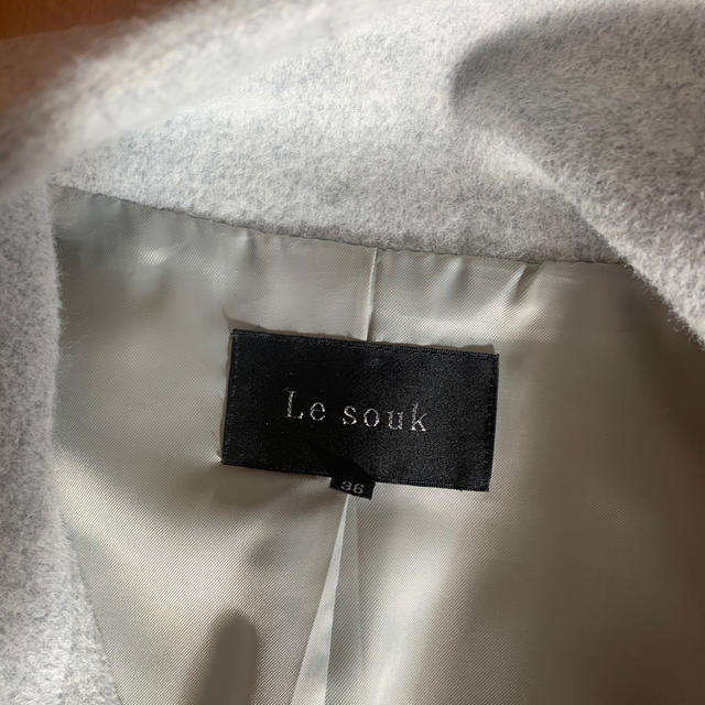 Le souk(ルスーク)のLe souk アンゴラ×ウール混 コート レディースのジャケット/アウター(ロングコート)の商品写真
