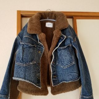 アメリヴィンテージ(Ameri VINTAGE)のアメリ MOUTON LAYERED DENIM JK(Gジャン/デニムジャケット)