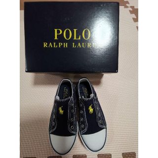 ポロラルフローレン(POLO RALPH LAUREN)の新品未使用　ポロ ラルフローレン　スニーカー【16.3㎝】子供キッズ送料無料(スリッポン)