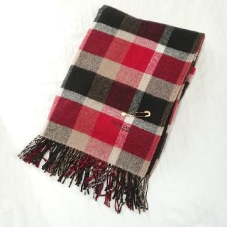 バーバリーブルーレーベル(BURBERRY BLUE LABEL)のブルーレーベル クレストブリッジ フード付き ポンチョ(ストール/パシュミナ)