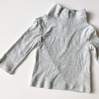 ベビーギャップ(babyGAP)のbabyGap タートルネックロンT グレー 70(Ｔシャツ)