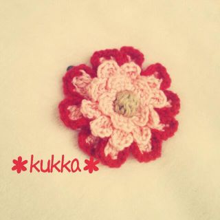 saleマリーゴールド風お花スリーピン(ヘアピン)