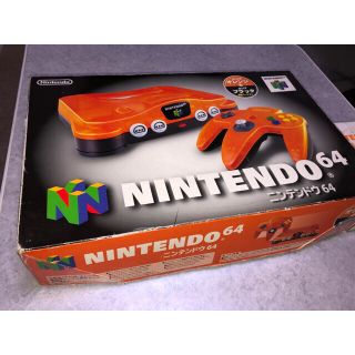 NINTENDO 64 - 【中古】Nintendo 64 本体 レア クリアオレンジ