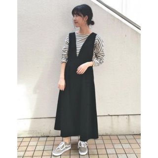 フラワー(flower)のblack jumper  skirt🖤(ロングワンピース/マキシワンピース)