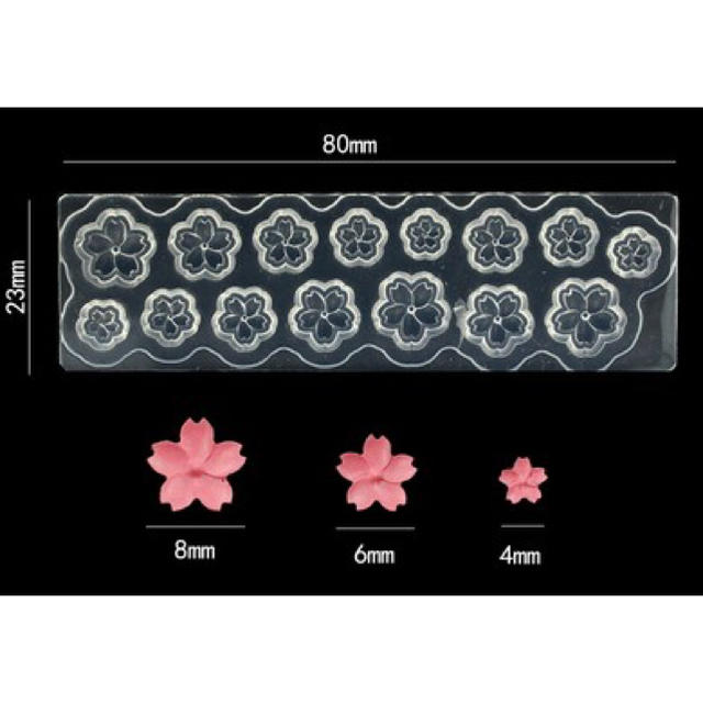 シリコンモールド ミニ桜15連