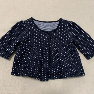 ベビーギャップ(babyGAP)のGAP baby リバーシブル カーディガン 60㎝(カーディガン/ボレロ)