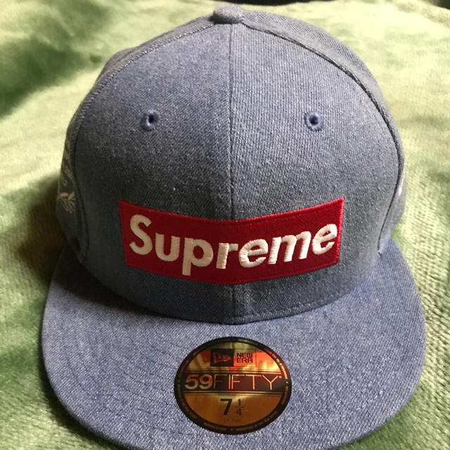 Supreme 12ss Box Logo NEW ERA デニム　キャップ帽子