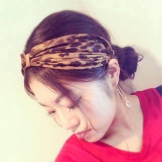 スピックアンドスパン(Spick & Span)の一回着spickandspanレオパード(ヘアバンド)