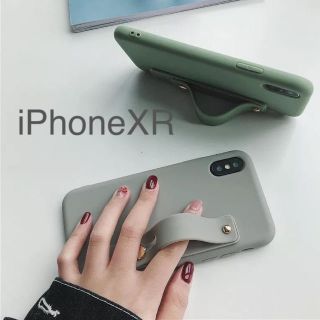 アイフォーン(iPhone)のiPhoneケース XR シンプルで使いやすい！取手つき アイフォンケース 韓国(iPhoneケース)