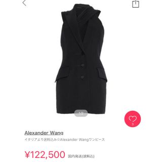 アレキサンダーワン(Alexander Wang)のAlexander wang  ベスト　ワンピース(ミニワンピース)