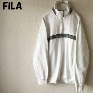 フィラ(FILA)の購入者ありFILA/フィラ ハーフジップ スウェット 白 サイズM(スウェット)