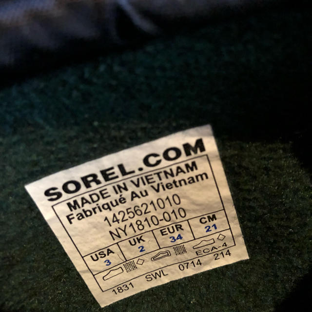 SOREL(ソレル)のソレル  ジュニアブーツ   21センチ キッズ/ベビー/マタニティのキッズ靴/シューズ(15cm~)(ブーツ)の商品写真