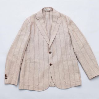 コモリ(COMOLI)のLINEN WOOL SILK SHARK SKIN JACKET(テーラードジャケット)