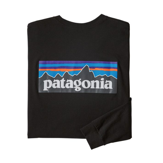 patagonia(パタゴニア)のMサイズ ロングスリーブ・P-6ロゴ・レスポンシビリティー  ブラック メンズのトップス(Tシャツ/カットソー(七分/長袖))の商品写真