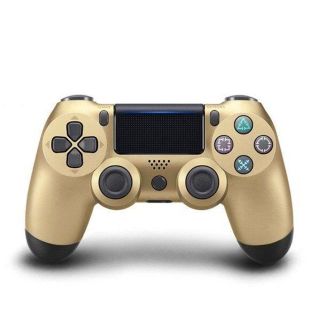 USBケーブル付 PS4 Bluetoothコントローラー ゴールド 金色(その他)