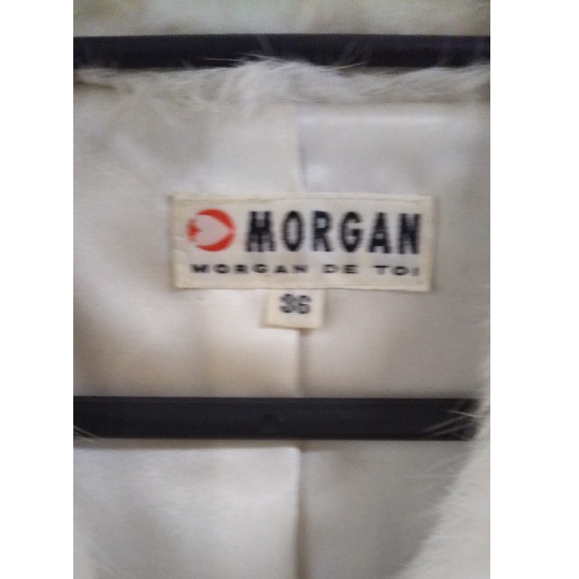 MORGAN(モルガン)のMORGAN　MORGAN DE TOI ホワイトラビット100%厚地ジャケット レディースのジャケット/アウター(テーラードジャケット)の商品写真