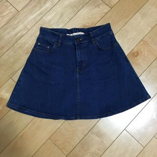 ザラ(ZARA)の着画あり zara デニムスカート(ミニスカート)