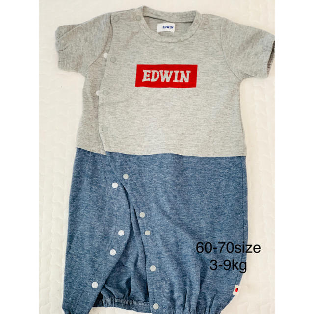 EDWIN(エドウィン)のEDWINロンパース キッズ/ベビー/マタニティのベビー服(~85cm)(ロンパース)の商品写真