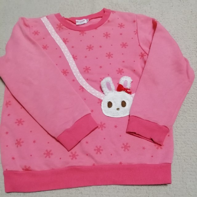 mikihouse(ミキハウス)のミキハウス　うさぎ　トレーナー キッズ/ベビー/マタニティのキッズ服女の子用(90cm~)(その他)の商品写真