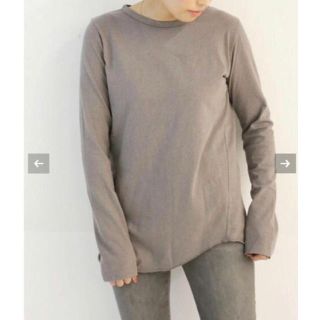 アパルトモンドゥーズィエムクラス(L'Appartement DEUXIEME CLASSE)の13200 Deuxieme Classe  Layering Tシャツブラウン(カットソー(長袖/七分))