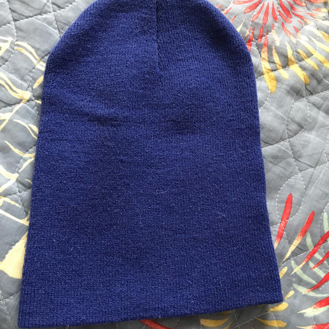 ブルーニット帽 レディースの帽子(ニット帽/ビーニー)の商品写真