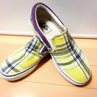 ヴァンズ(VANS)のVANS/バンズ スリッポン チェック柄(スニーカー)