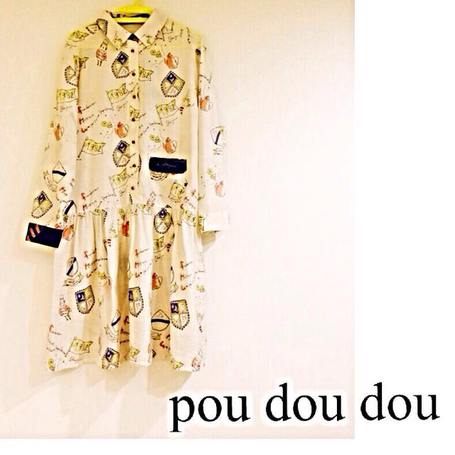 POU DOU DOU(プードゥドゥ)のpoudoudou デザインワンピ レディースのワンピース(ひざ丈ワンピース)の商品写真